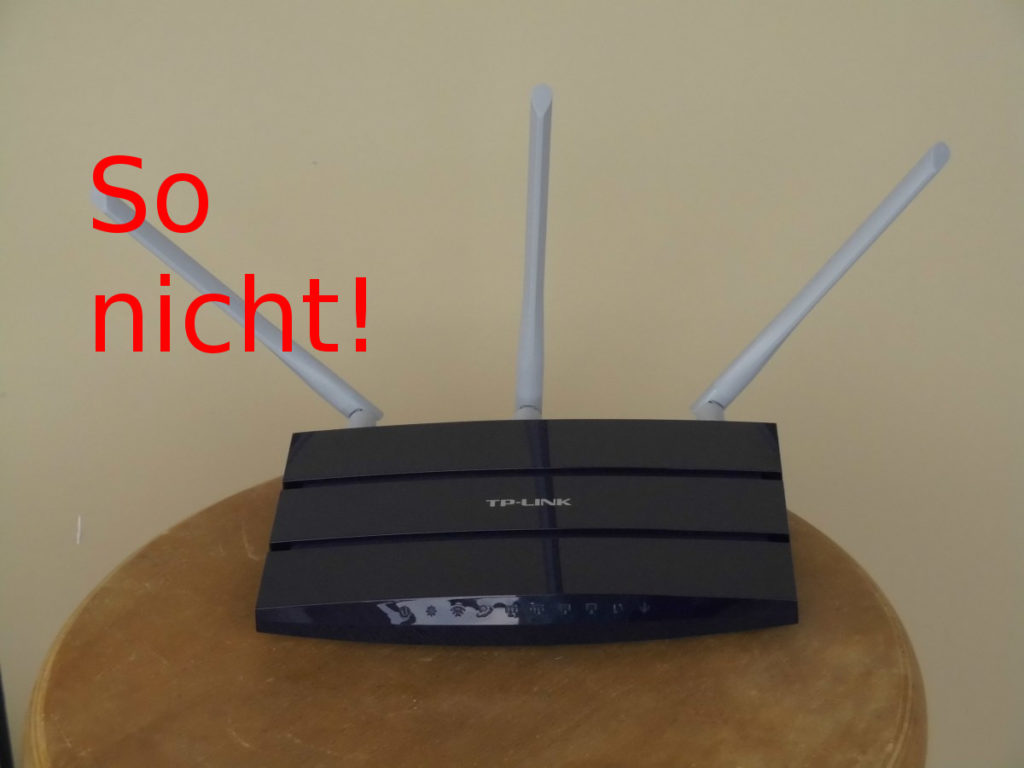 So die Antennen bitte nicht ausrichten.